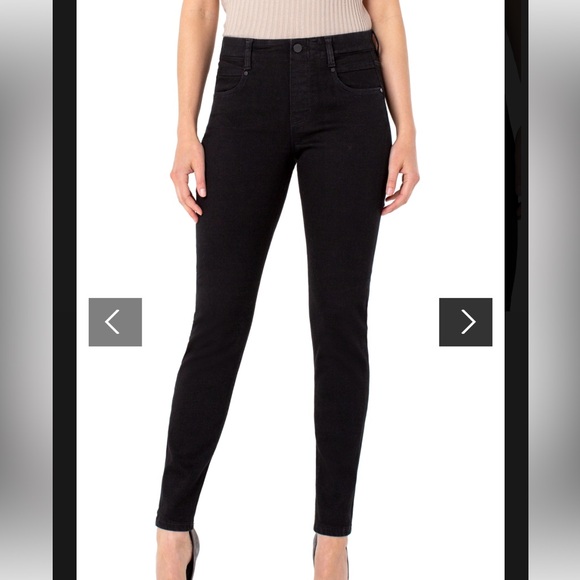 Liverpool Gia Glide pull-on stretchy black skinny jean - Picture 6 of 7